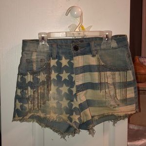 Denim Stars and Stripes Shorts